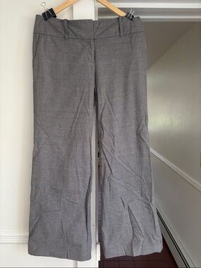 Ann Taylor Gray Wide-Leg Dress Pants